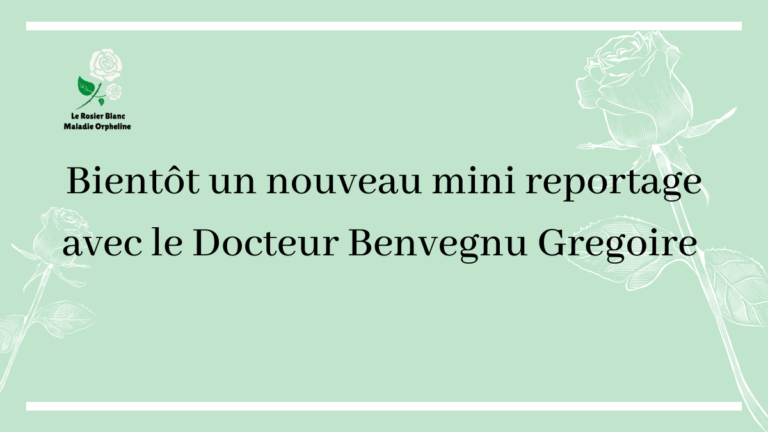 Bientôt un nouveau mini reportage avec le Docteur Benvegnu Gregoire !