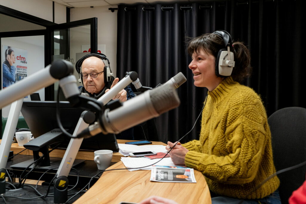 Merci à CFM Radio de nous avoir invités dans leur studio ; association le Rosier Blanc