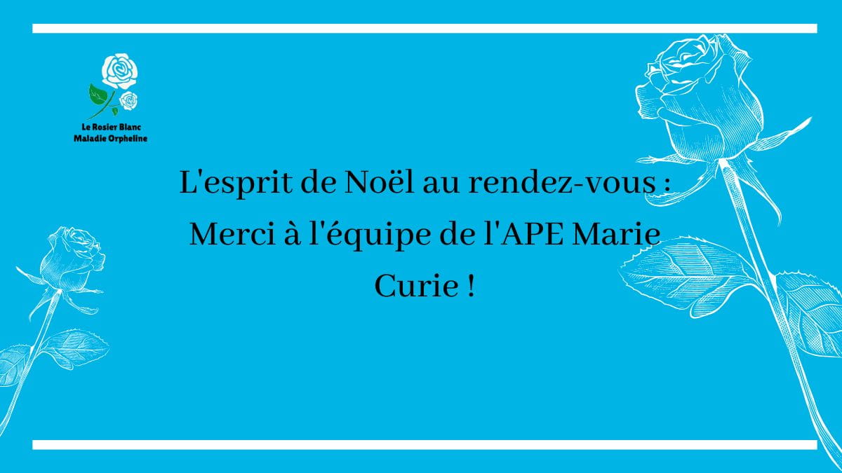 L'esprit de Noël au rendez-vous : Merci à l'équipe de l'APE Marie Curie !