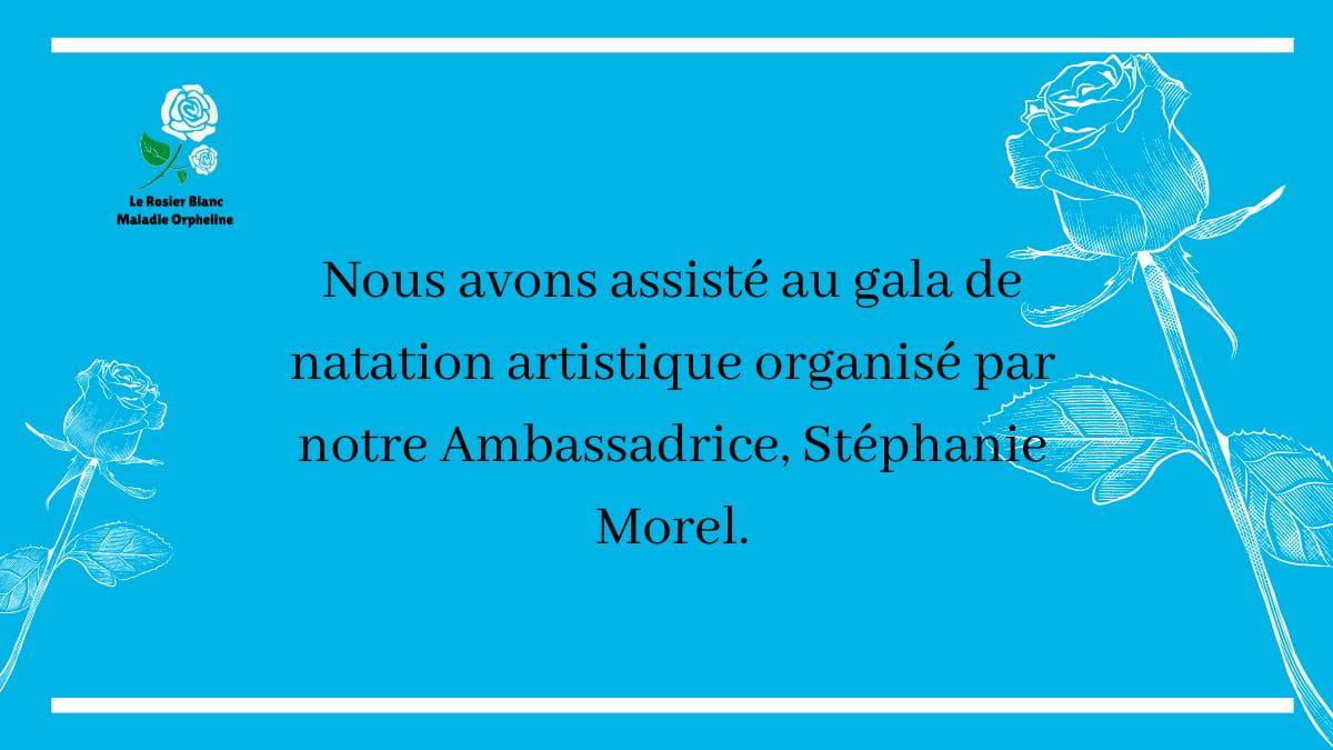Nous avons assisté au gala de natation artistique organisé par notre Ambassadrice, Stéphanie Morel.